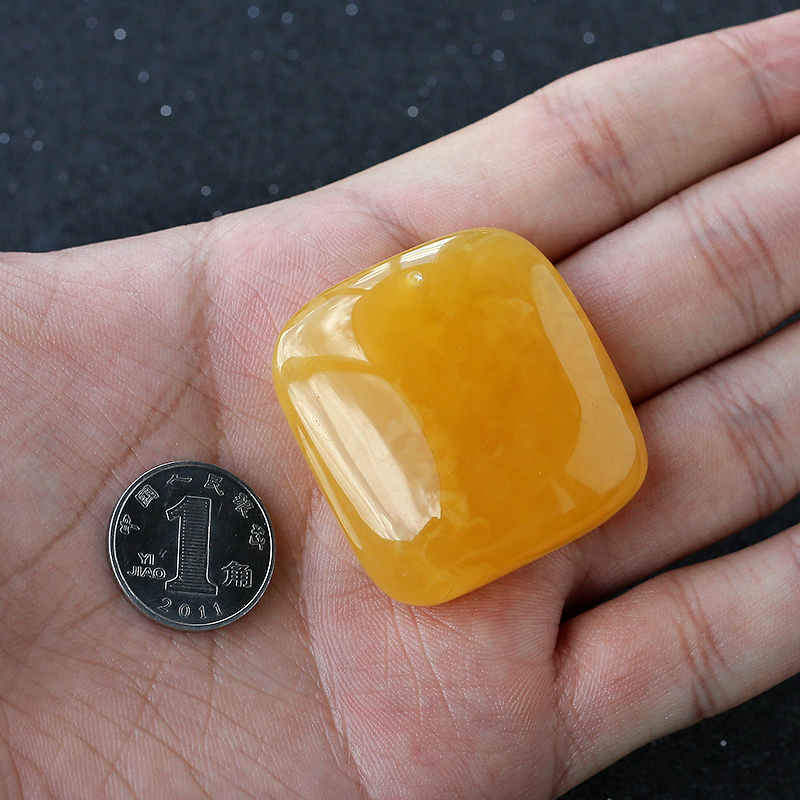 波罗的海鸡油黄无事牌吊坠-红掌柜珠宝