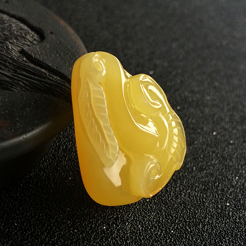 蜜蜡如意-红掌柜珠宝