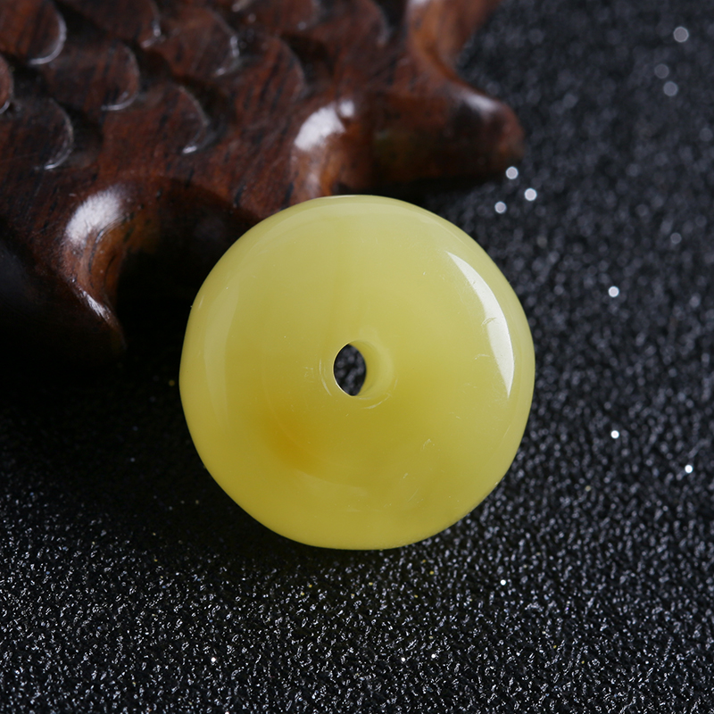 蜜蜡平安扣-红掌柜珠宝