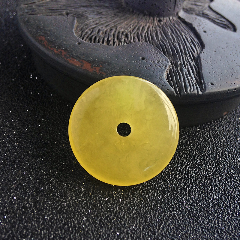 蜜蜡平安扣吊坠-红掌柜珠宝