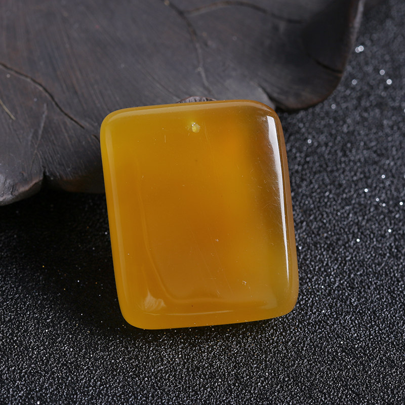 蜜糖色蜜蜡方牌-红掌柜珠宝