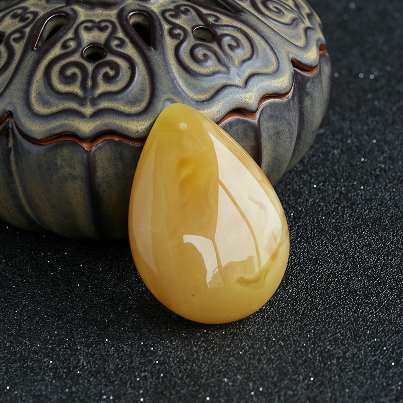 白花蜜随形吊坠 - 红掌柜珠宝