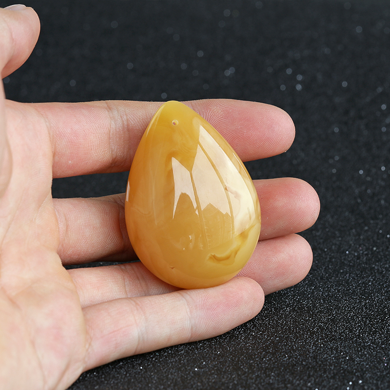 天然白花蜜随形吊坠 - 红掌柜珠宝