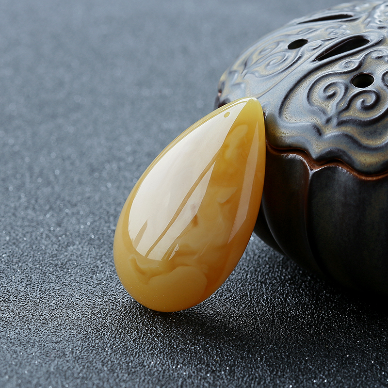 波罗的海天然白花蜜随形吊坠 - 红掌柜珠宝