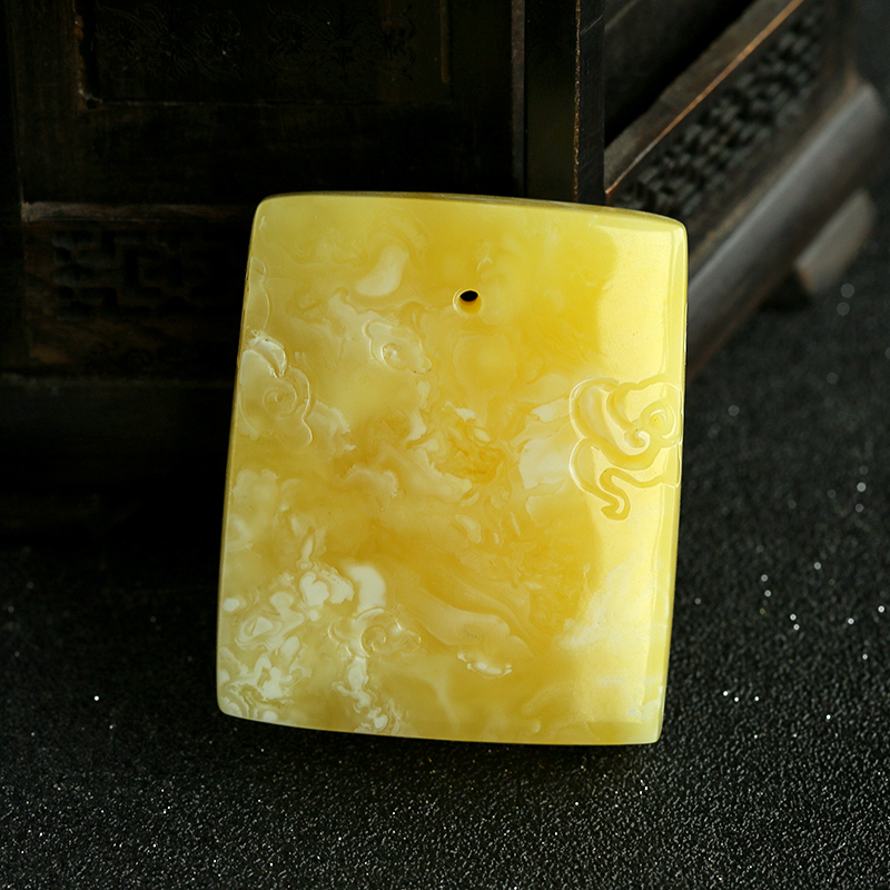 蜜蜡吊坠-红掌柜