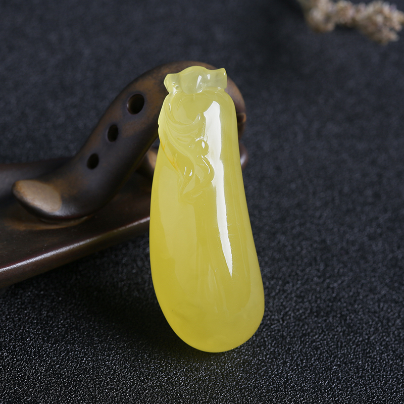 鸡油黄蜜蜡福瓜吊坠 - 红掌柜珠宝