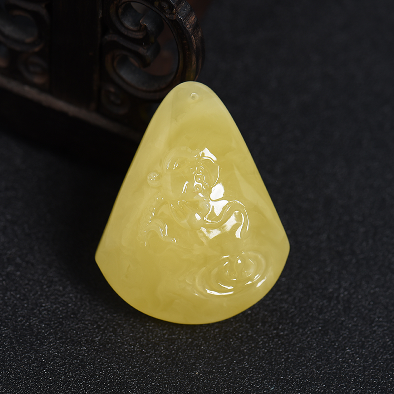 蜜蜡一品清廉吊坠-红掌柜珠宝