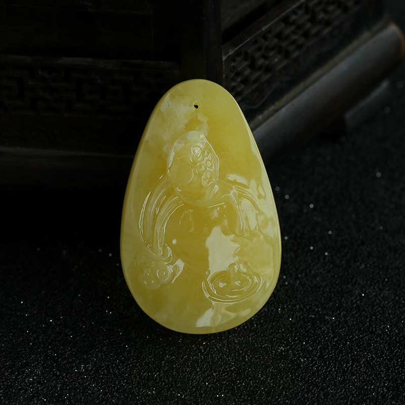 蜜蜡一品清廉吊坠-红掌柜珠宝