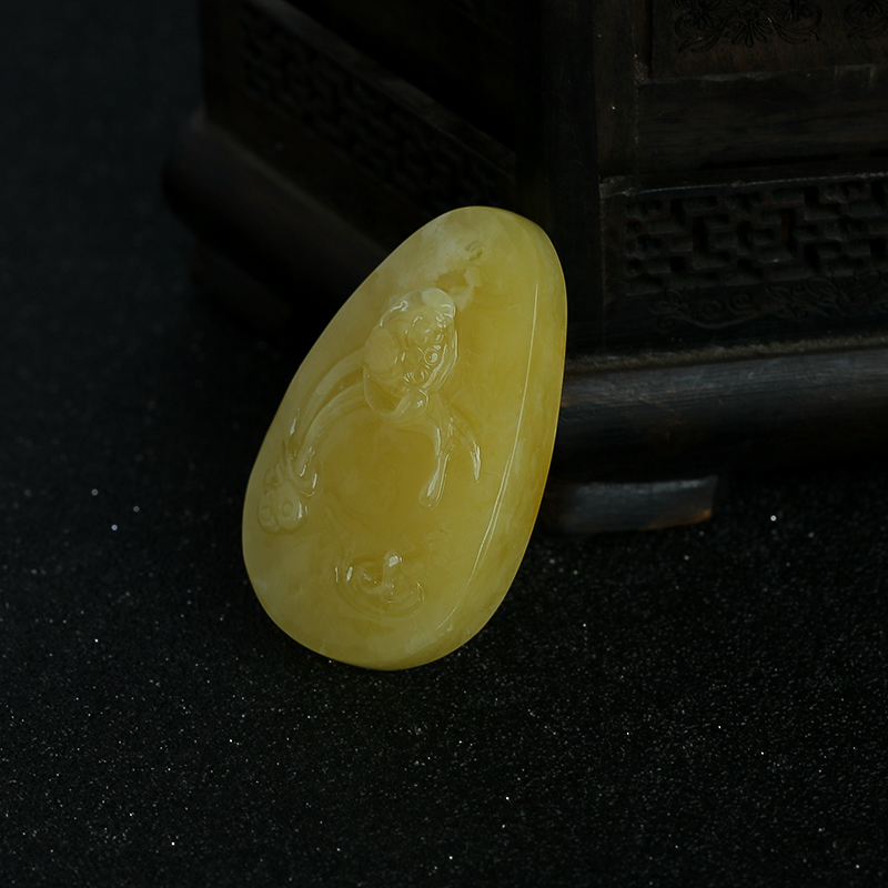 天然蜜蜡挂件-红掌柜珠宝