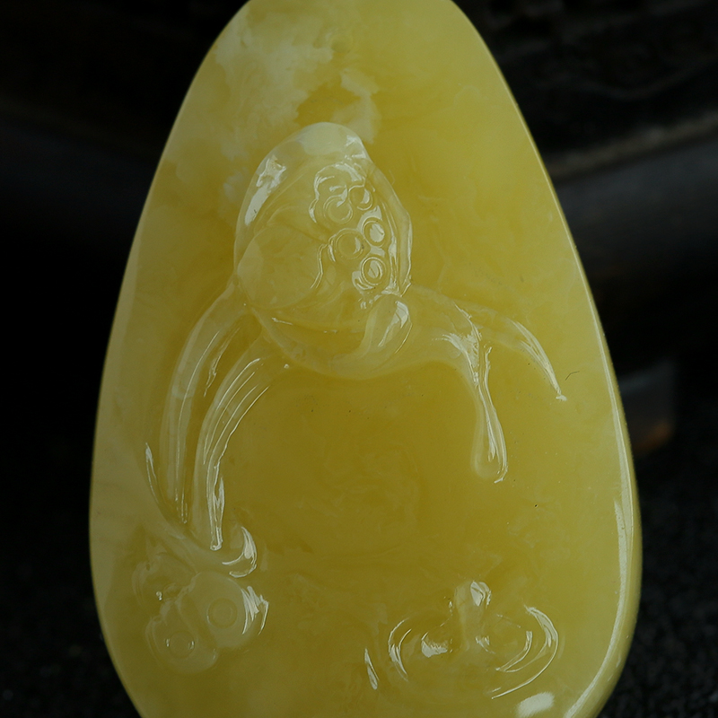 波罗的海天然蜜蜡挂件-红掌柜珠宝