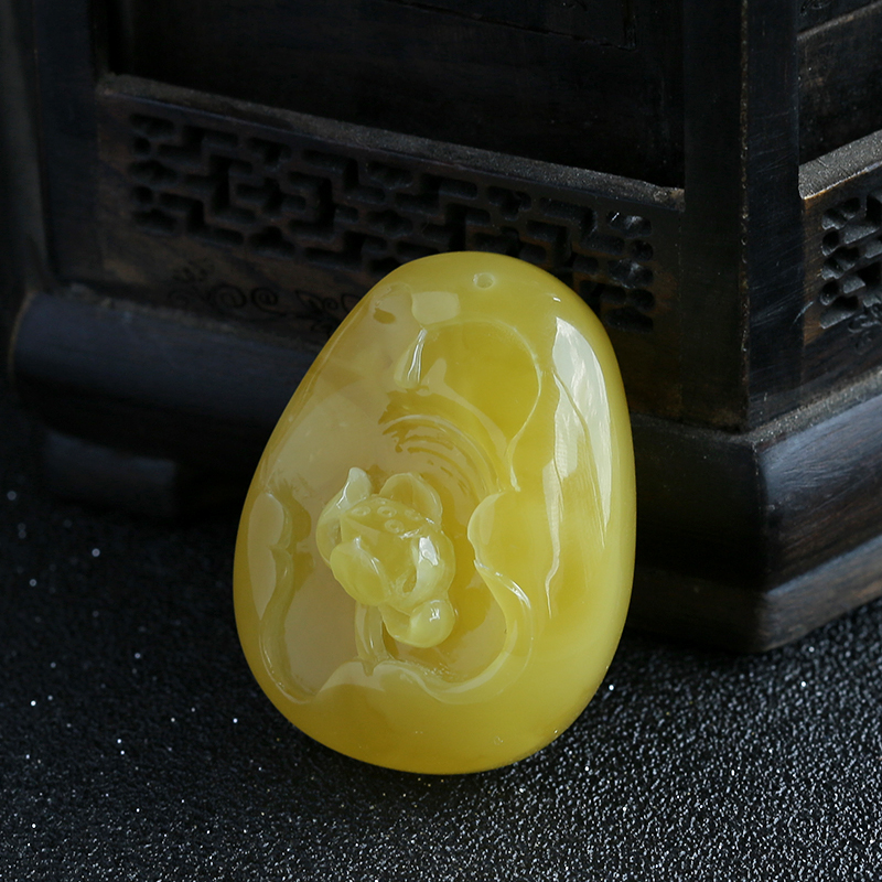 蜜蜡一品清廉挂坠 - 红掌柜珠宝