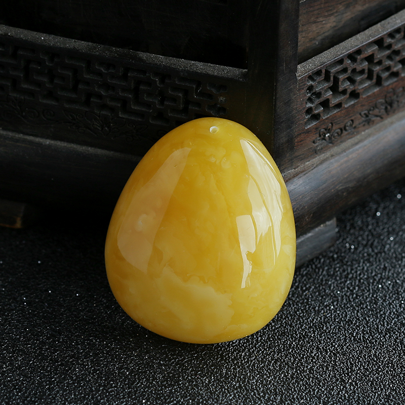 波罗的海天然鸡油黄蜜蜡吊坠 - 红掌柜珠宝