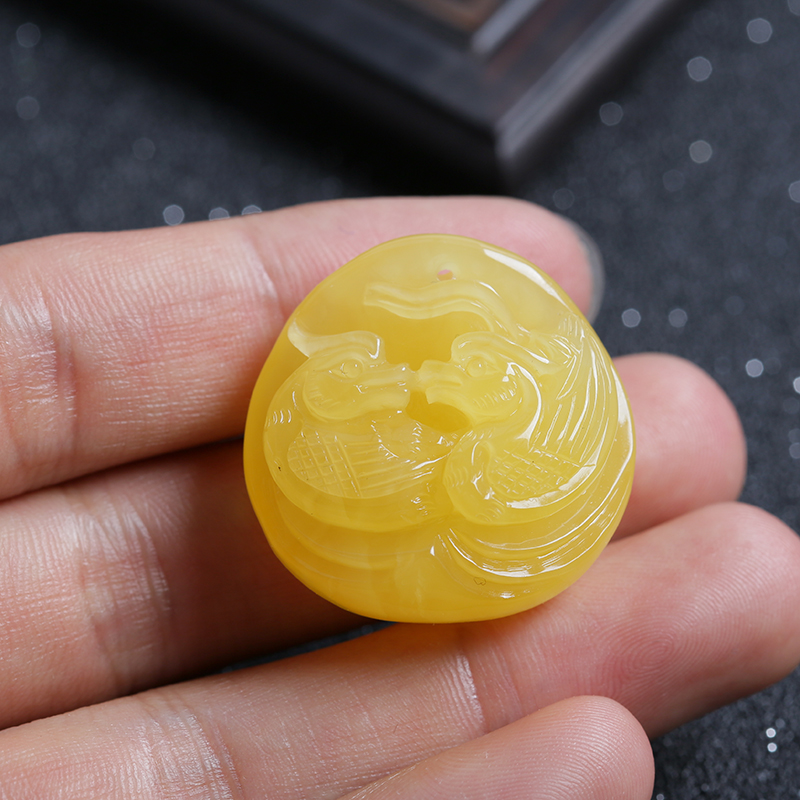 蜜蜡挂坠-红掌柜珠宝