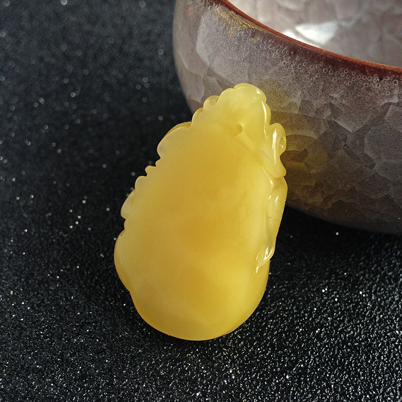 蜜蜡如意-红掌柜珠宝