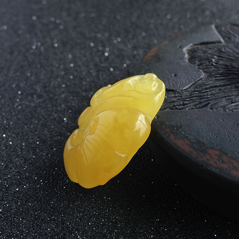 蜜蜡如意-红掌柜珠宝