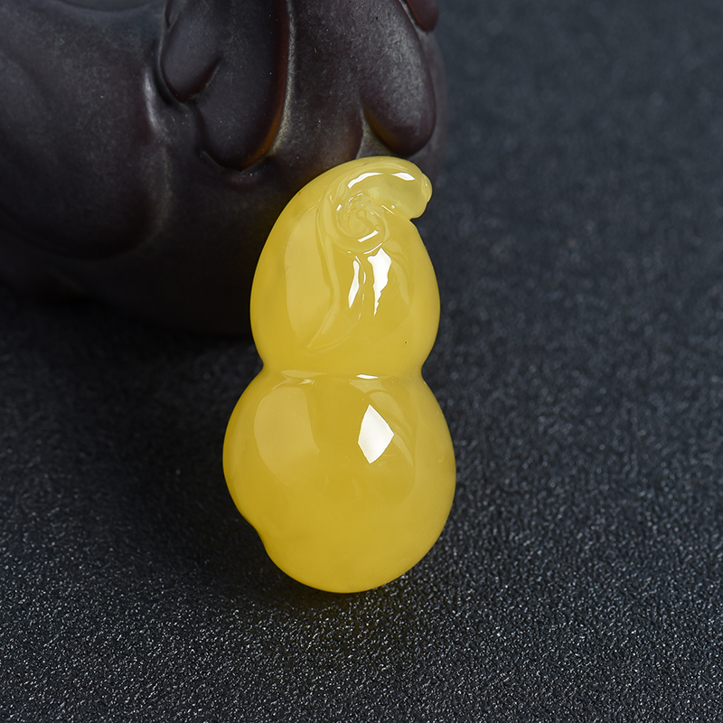 蜜蜡葫芦吊坠-红掌柜珠宝