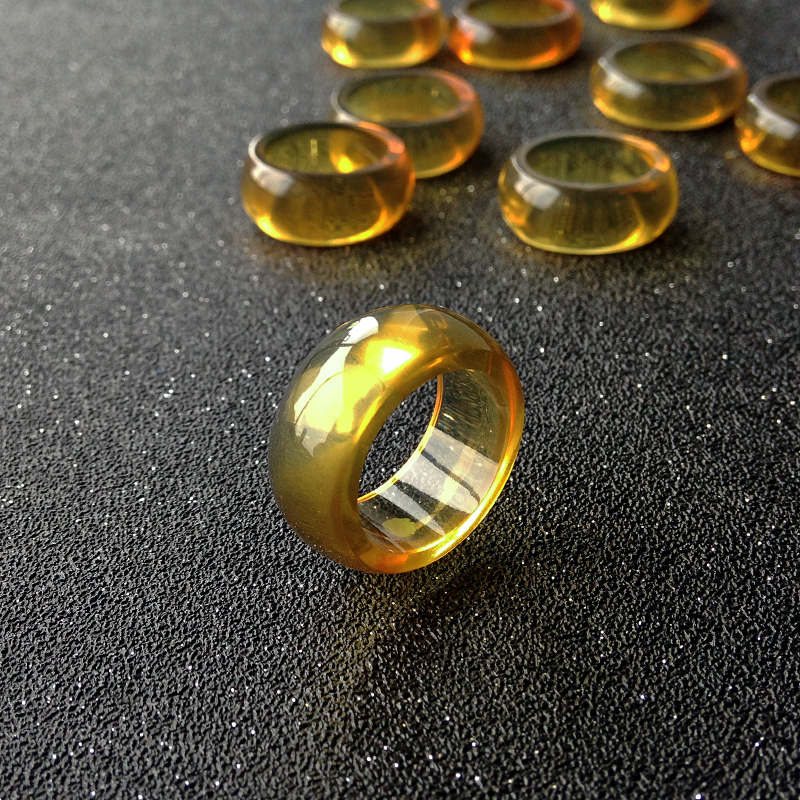 金棕珀指环 - 红掌柜珠宝