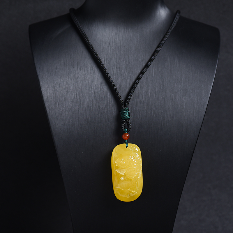 波罗的海蜜蜡吊坠-红掌柜