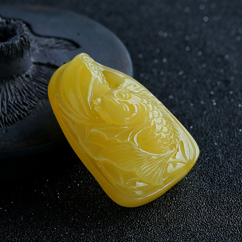 蜜蜡挂坠-红掌柜