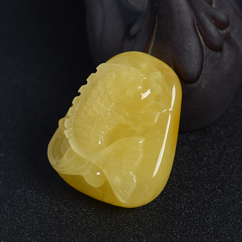 波罗的海蜜蜡挂件-红掌柜