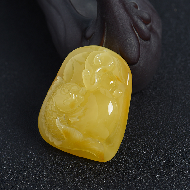 波罗的海蜜蜡挂件-红掌柜