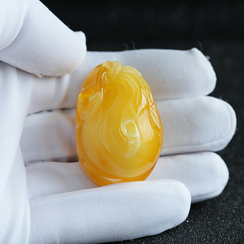 波罗的海蜜蜡吊坠-红掌柜