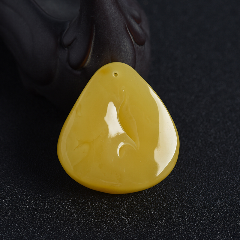 蜜蜡鱼挂件-红掌柜