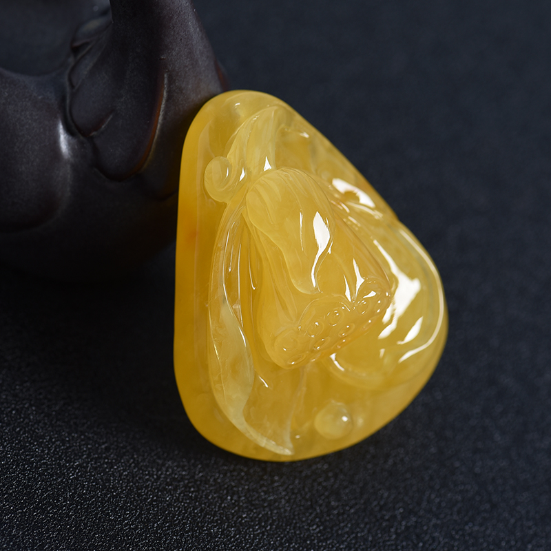 波罗的海蜜蜡一品清廉吊坠-红掌柜