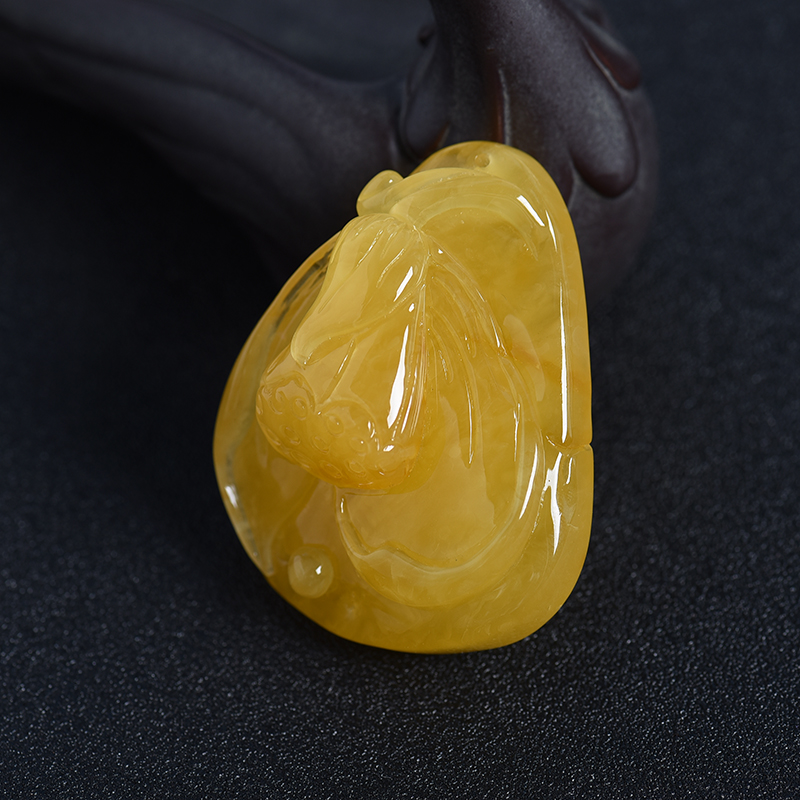 波罗的海天然蜜蜡吊坠-红掌柜