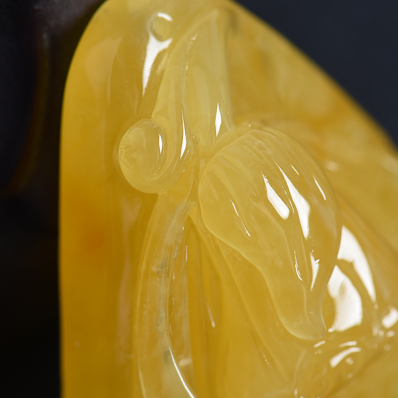 天然蜜蜡吊坠-红掌柜