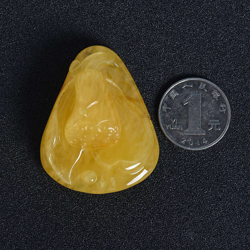 波罗的海蜜蜡吊坠-红掌柜