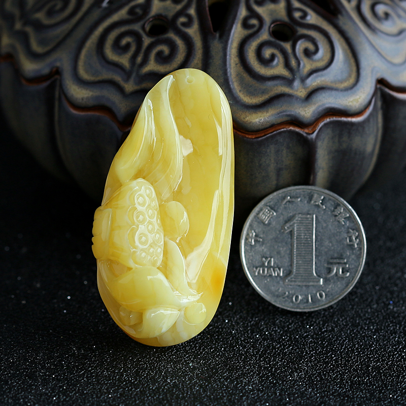 波罗的海蜜蜡吊坠-红掌柜