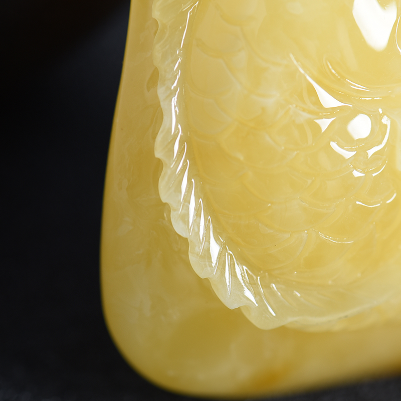 天然蜜蜡吊坠-红掌柜