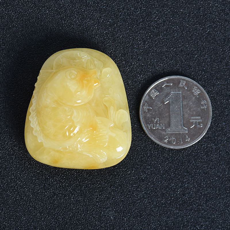 波罗的海蜜蜡吊坠-红掌柜