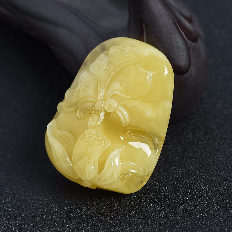 波罗的海蜜蜡一品清廉吊坠-红掌柜