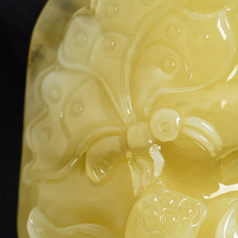 蜜蜡一品清廉吊坠-红掌柜