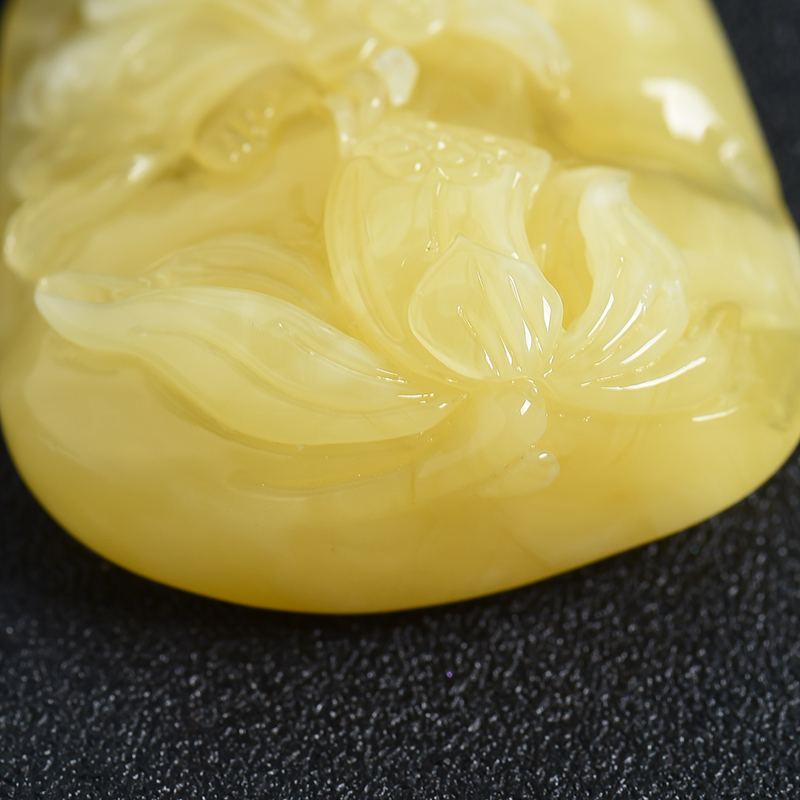 天然蜜蜡吊坠-红掌柜