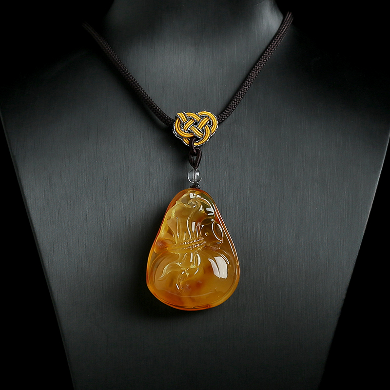 蜜蜡挂件-红掌柜珠宝