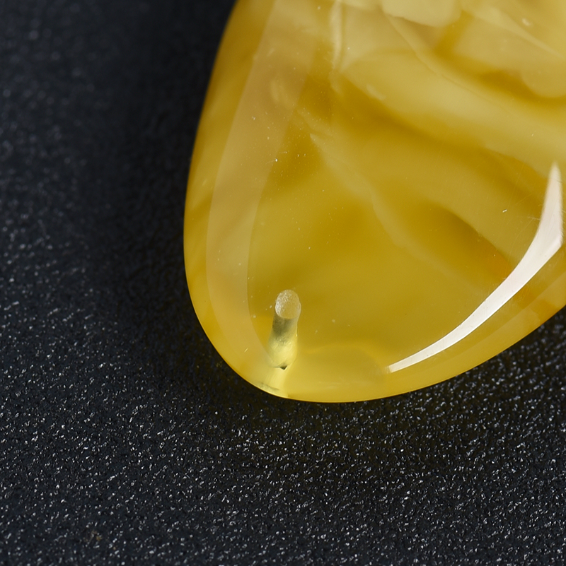 波罗的海天然金包蜜水滴吊坠 -  红掌柜