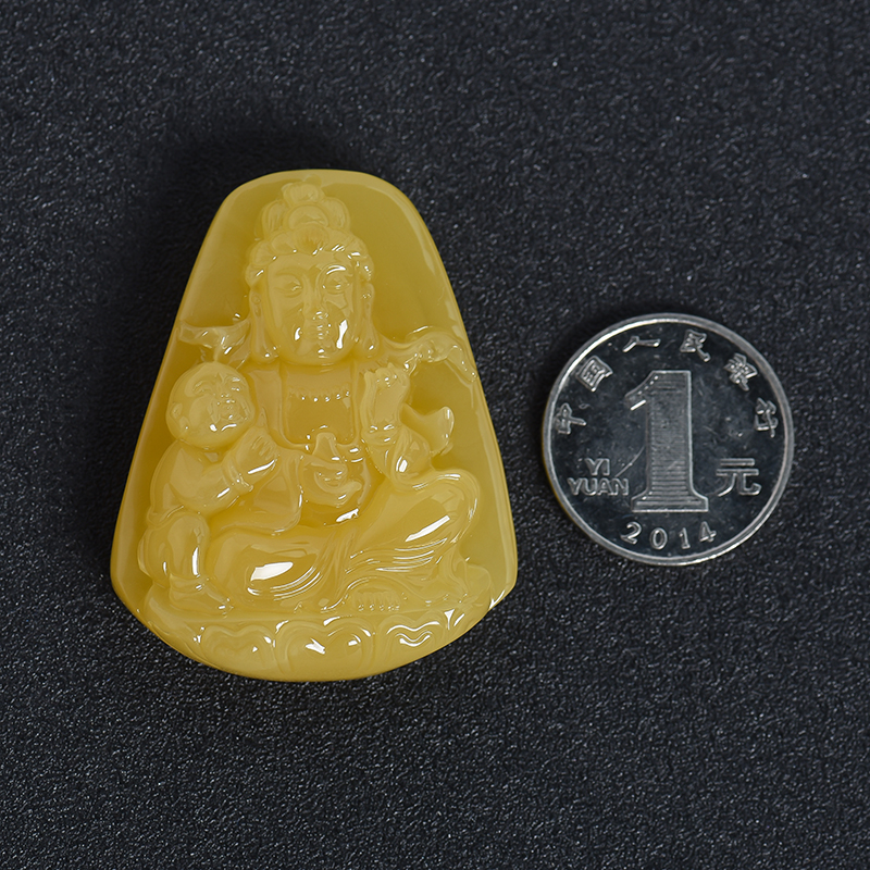 波罗的海天然蜜蜡吊坠 - 红掌柜