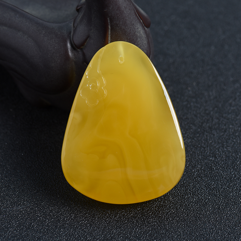 波罗的海天然蜜蜡佛吊坠 - 红掌柜