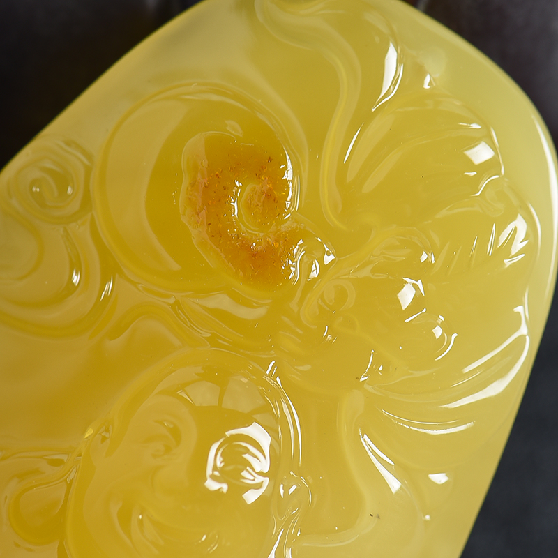 波罗的海天然蜜蜡弥勒佛 - 红掌柜