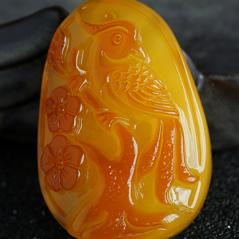 带皮蜜蜡-红掌柜