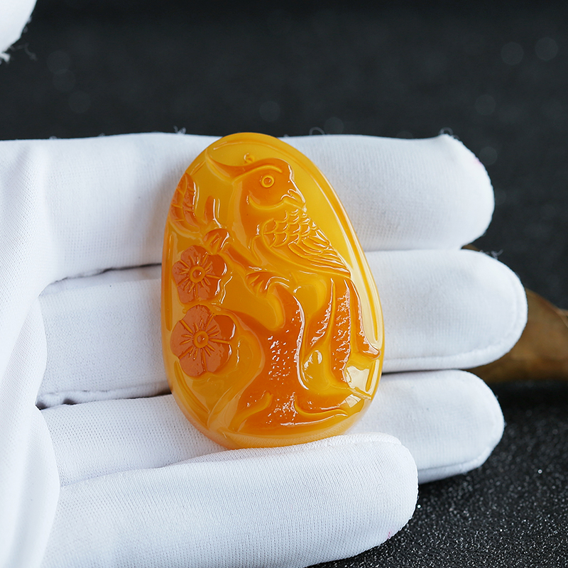 蜜蜡喜上眉梢-红掌柜