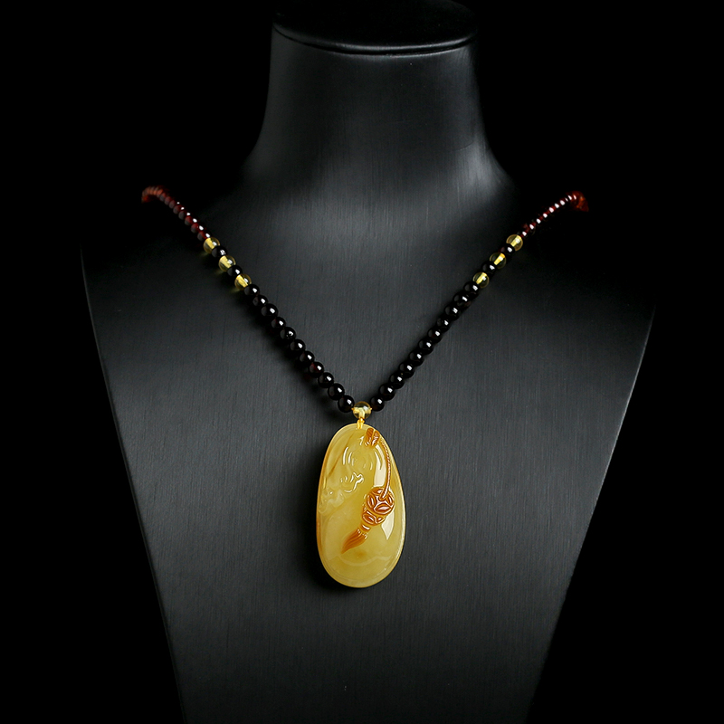 波罗的海蜜蜡吊坠-红掌柜