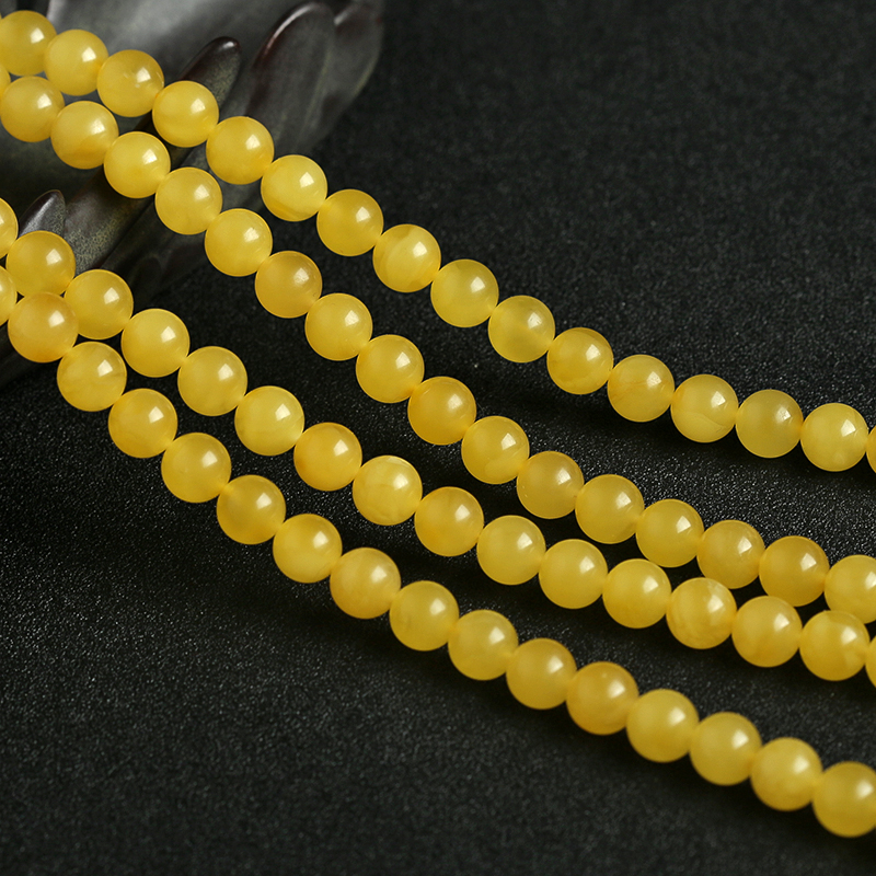 天然蜜蜡佛珠-红掌柜