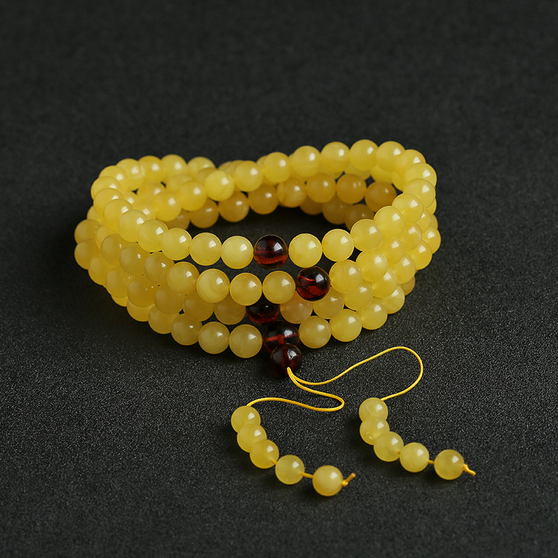 鸡油黄蜜蜡108-红掌柜