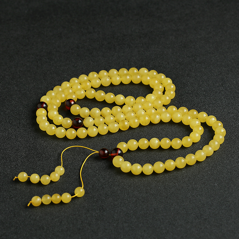 蜜蜡108佛珠-红掌柜