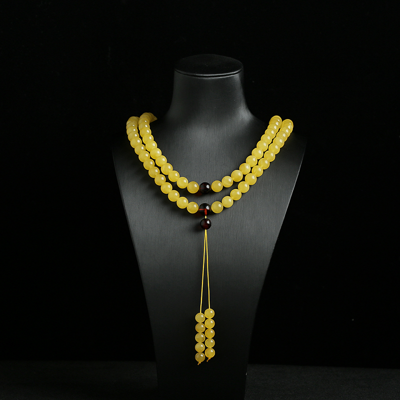 蜜蜡佛珠-红掌柜