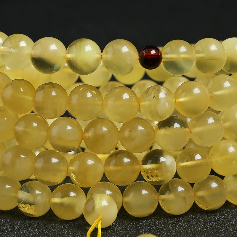 鸡油黄金绞蜜108佛珠 - 红掌柜